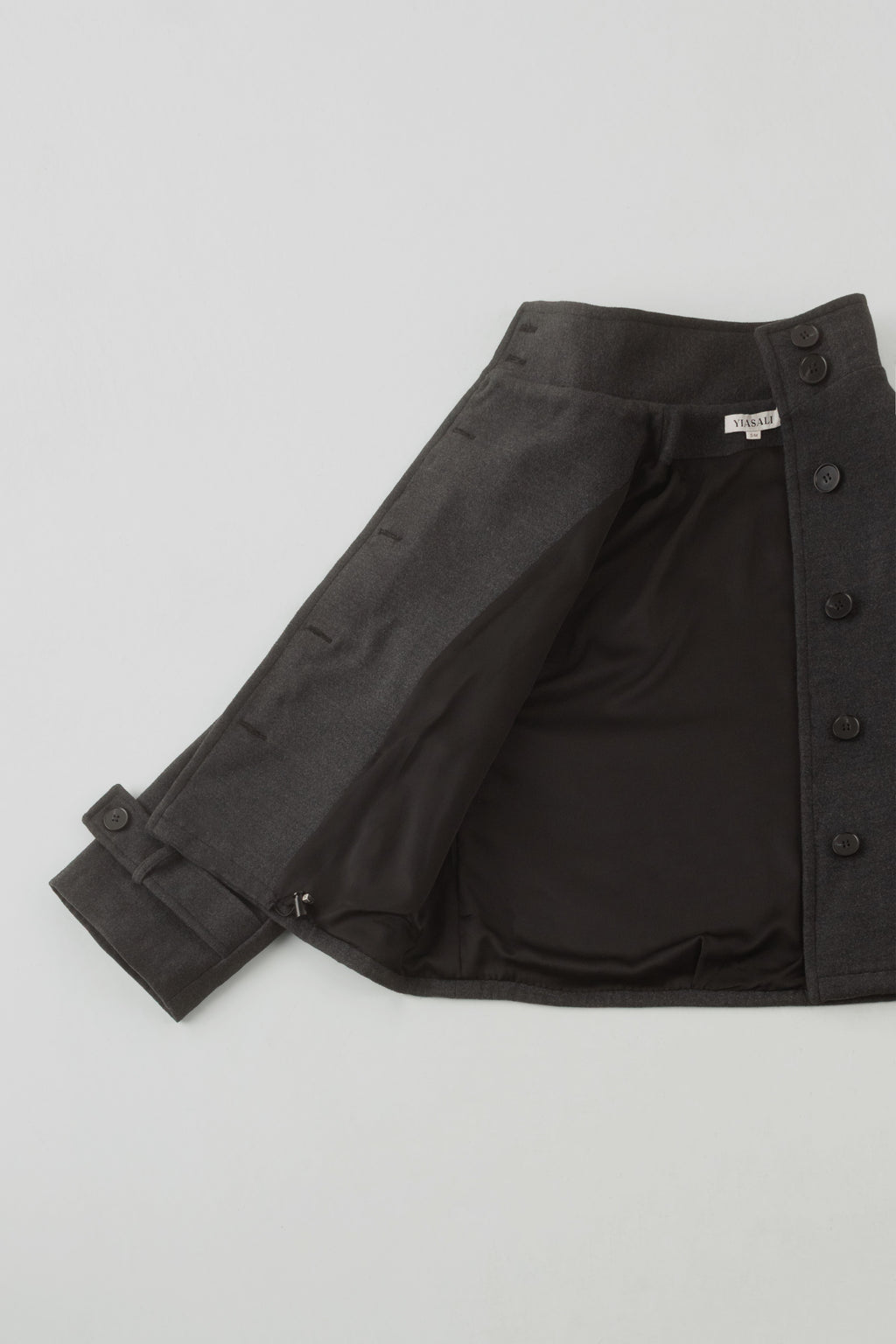 Asymmetric Coat - Gray