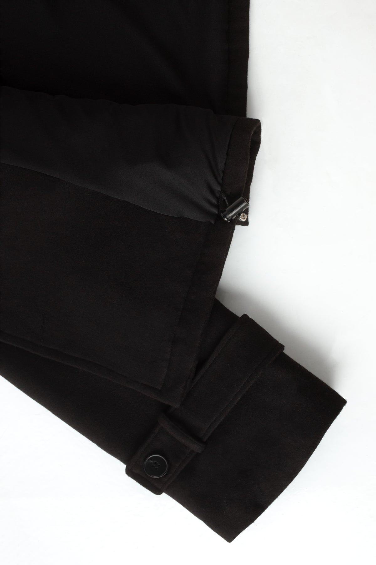 Asymmetric Coat - Black