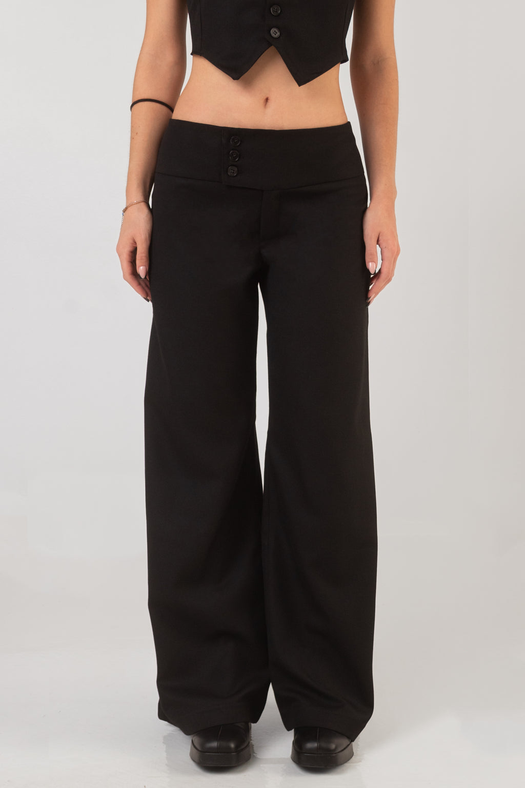 Line Trousers - Black