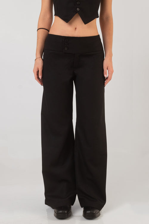 Line Trousers - Black