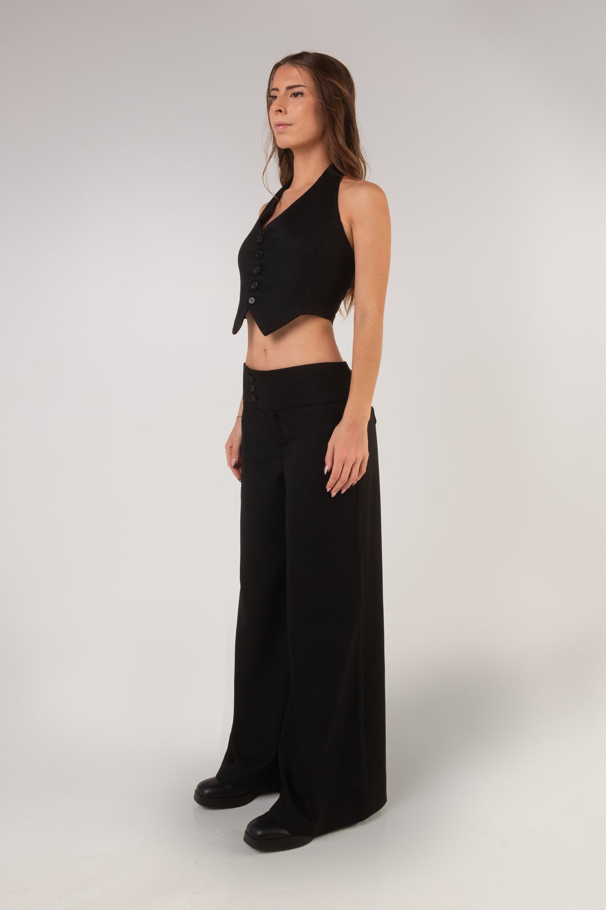 Line Trousers - Black
