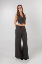 Line Trousers - Gray
