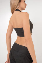 Line Vest Top - Gray