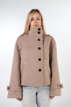 Asymmetric Coat - Beige