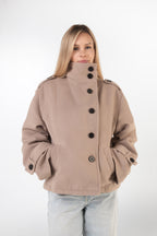 Asymmetric Coat - Beige