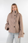 Asymmetric Coat - Beige