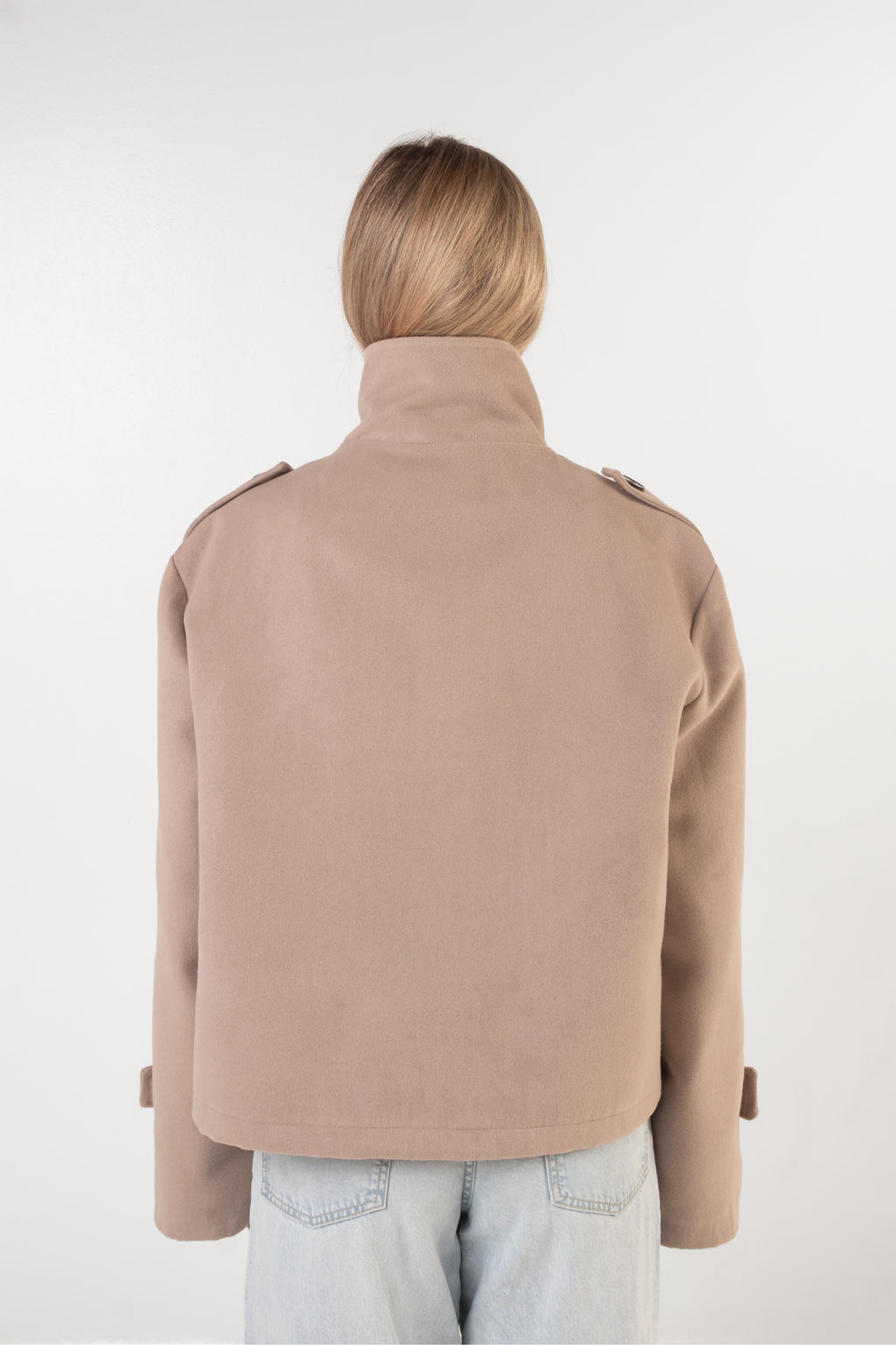 Asymmetric Coat - Beige