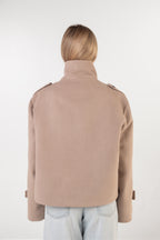 Asymmetric Coat - Beige